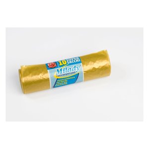 Juego de bolsas de basura 10 piezas (170Lt) con asa MILADY Amarillo G 982144 - Product Image 1