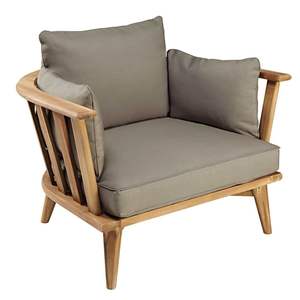 Sofá de madera de teca para Patio, silla para jardín, sala de estar, muebles de interior y exterior, cojín cómodo, muebles de ocio, el mejor vendedor - Product Image 1