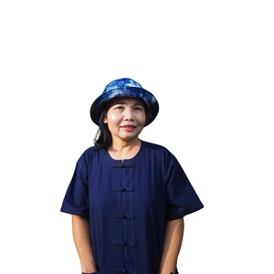 เสื้อแบบโมฮอม100% ไทยดั้งเดิมคุณภาพพรีเมี่ยม, ผ้าฝ้ายทอมือสีครามธรรมชาติ - Product Image 4