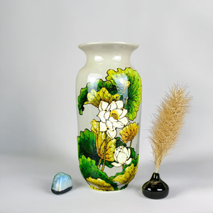 แจกันเคลือบเงาทำด้วยมือแบบดั้งเดิมของเวียดนามทำจากวัสดุธรรมชาติงานหัตถกรรมสำหรับเก็บของ Sale-LV6009ร้อน - Product Image 3