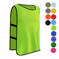 Bavettes de football imprimées avec logo personnalisé, bavoirs d'entraînement d'équipe sportive, vêtements de sport d'entraînement de football, gilets, bavoirs, maillots de football