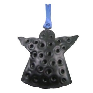 Suministros festivos para fiestas Adornos de decoración Colgante en forma de corazón para árbol de Navidad Corazón de metal de Navidad - Product Image 2