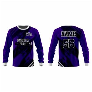 Camisa Casual de Manga Larga para Hombre, Corte Entallado, Estampado en Bloques de Color 3D, Secado Rápido, Transpirable, de Poliéster/Algodón - Product Image 3