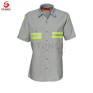 Ropa DE TRABAJO Camisa de trabajo de alta visibilidad para trabajadores Visibilidad mejorada reflectante Uniformes industriales camisas de ropa de trabajo - Product Image 6
