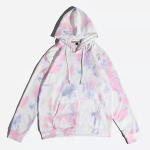 Sweat à capuche en polaire à impression numérique tie-dye coupe-vent sur mesure, de la meilleure qualité, en polyester/coton, design à capuche pour l'hiver, pour hommes, en vente - Product Image 3