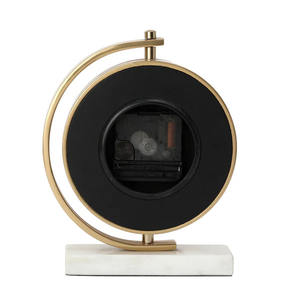 Reloj de mesa clásico elegante, diseño de Metal de lujo para decoración del hogar, movimiento electrónico para oficina y sala de estar - Product Image 4