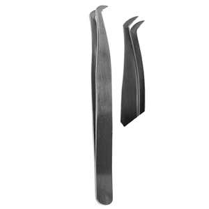 Venta al por mayor de extensión de pestañas pinzas profesionales de acero inoxidable pinzas de maquillaje en la mejor venta 2025 - Product Image 3