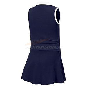 Short intégré femmes Tennis jupe uniforme Logo personnalisé sans manches débardeur filles sport robe léger Tennis uniformes - Product Image 2