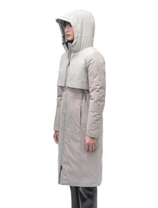 Parka courte surdimensionnée à capuche respirante tricotée par service OEM Veste bouffante Chapeau détachable Spandex/Polyester Hiver - Product Image 6