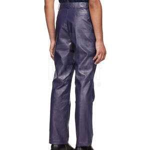 Pantalones de Cuero para Hombre de Diseño Único, Cómodos, Elegantes, Duraderos, de Cuero Genuino Suave, Ajuste Perfecto para Uso en Exteriores - Product Image 3