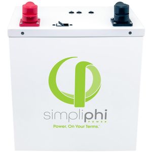 Nouvelle batterie LFP AmpliPHI 48V 3,8 kWh avec BMS intelligent compatible SolArk, incluant câble CAT5 et terminateur - Product Image 1
