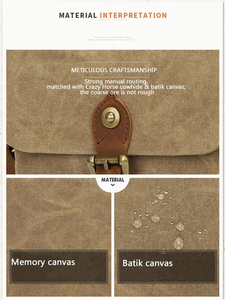 Sac d'appareil photo à bandoulière unique en toile pour objectif DSLR SLR Cross Body Sling étui Photo en cuir LCCB-0025B - Product Image 6