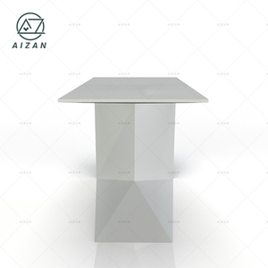 Surface <span class=keywords><strong>solide</strong></span> élégant bureau blanc taille personnalisée table de bureau moderne - Product Image 5