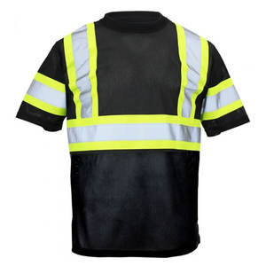 Camisetas de Trabajo de Manga Corta de Seguridad Personalizadas Unisex, Camisetas de Media Manga Reflectantes de Seguridad, Camisetas con Cinta Reflectante de Alta Visibilidad - Product Image 2