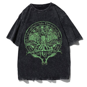 Camisetas con estampado DTG DTF personalizadas para hombre de alta calidad, ropa de calle, camisetas informales de algodón a la moda de verano - Product Image 6