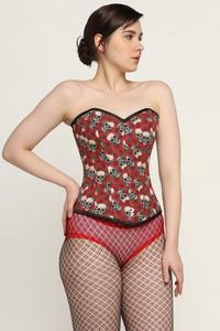 เสื้อคอร์เซ็ตผ้าซาตินสำหรับผู้หญิงเสื้อรัดทรงหลวมสุดเซ็กซี่เสื้อรัดทรงทันสมัยสำหรับระบายอากาศไซส์ใหญ่พิเศษ - Product Image 3