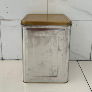 Boîte de conserve avec impression personnalisée en gros emballage carré rectangulaire en relief petite charnière en métal thé menthe boîte en fer blanc avec couvercle - Product Image 3