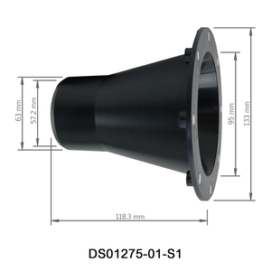Manual de plástico reutilizable de 4 "a 2-1/2" Conector reductor de recolección de polvo de conexión rápida para uso doméstico y de garaje - Product Image 4