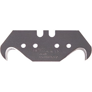 Multisharp Lutz Blades for Utility Knife 10-Piece Dispenser with <b>Hook</b> 48.2mm L X 18.7mm W X 0.65mm S Holes Included - Product Image 1