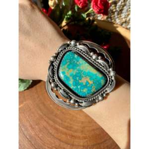 กำไลข้อมือวินเทจ E. Atencio Royston สีเทอร์ควอยซ์และเงินสเตอร์ลิง เครื่องประดับแฟชั่น - Product Image 2