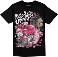 T-shirt graphique streetwear hip-hop style urbain pour homme, couleur assortie à la sneaker, Real Lover, 100% coton peigné vintage personnalisé