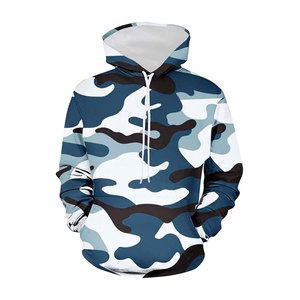 Sudadera con capucha de camuflaje de algodón térmico ligero al por mayor para hombre y mujer logotipo personalizado de gran tamaño talla 6XL - Product Image 4