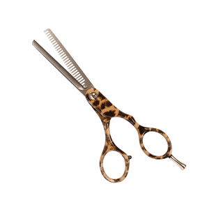 Ciseaux amincissants à poignée enduite de papier Repose-doigt réglable Ciseaux amincissants en acier inoxydable avec taille personnalisée - Product Image 1