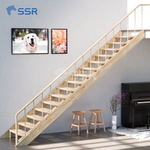 Pièces d'escalier modernes Épaisseur du panneau de joint de doigt en bois d'hévéa 30/33/40/44mm Marché de l'UE de SSR Fabricant VINA-Vietnamien - Product Image 1