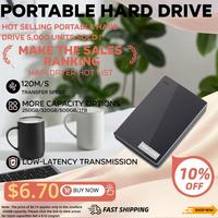 Disque dur externe portable Handisen 2,5 pouces 250 Go-1 To USB 3.0 haute vitesse 100-200 Mo/s lecture/écriture 5400-7200 tr/min sans fil pour ordinateur de bureau – Nouveau
