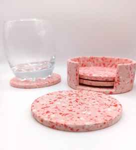 Wholesale Set of 4 Resin Crafts Coasters From India Artificial Seashell Design at Great Prices - Product Image 4