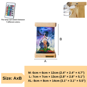 Lámpara de Resina Epoxi Personalizada, Lámpara de Resina Epoxi, Lámpara de Arte de Madera y Resina, Luz Nocturna Personalizada, Regalo Hecho a Mano, Halloween - Product Image 4