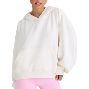 <b>Top</b> Trending Women Oversized Hoodie Breathable Streetwear Pullover Style Customized Logo Printing 100% Cotton Material - Product Image 1