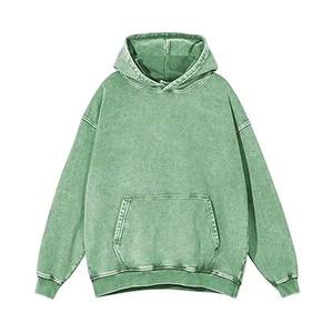 New design customized wholesale trending sports acid <b>wash</b> fashionable pullover hoodie with sun fade - Product Image 6
