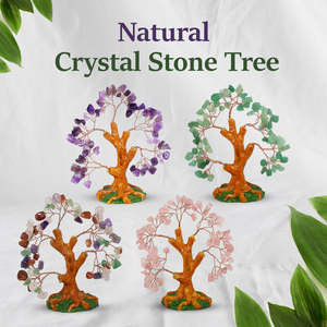 Árbol de Piedras Naturales de Cristal: Cuarzo Rosa, Amatista, Aventurina Verde (2 Diseños Disponibles) - Product Image 5