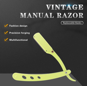 Rasoir traditionnel de couleur différente manuel salon de coiffure boutique couteau coupe rasage rasoir sourcil tête cheveux droits par ANAAIF - Product Image 5