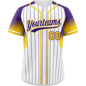 Camisetas de béisbol hechas a medida, camisetas de softball de malla sublimada abotonadas para pedidos al por mayor y servicio OEM - Product Image 5