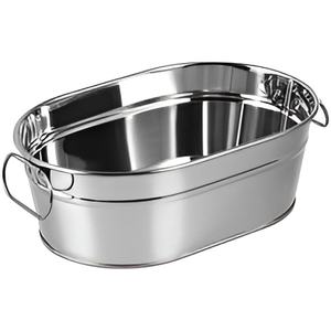 Cubo de hielo de metal de calidad superior moderno de tendencia industrial con tapa y pala para fiestas al mejor precio - Product Image 2