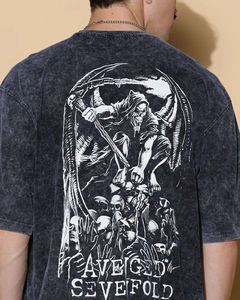 Venta al por mayor de alta calidad, ropa informal para hombres, camisetas de manga corta Vintage, 100% algodón, transpirable, personalizable, estampado de lavado ácido - Product Image 3