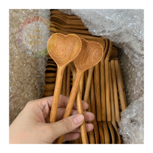 Venta al por mayor de cucharas de madera en forma de corazón de alta calidad, perfecto para pedidos a granel y al por menor - Product Image 2