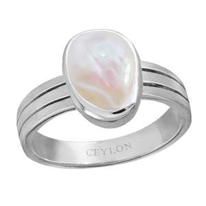 แหวนมุกเซาท์ซีรูปทรงไม่สม่ำเสมอ-ธรรมชาติและได้รับการรับรอง - Product Image 1