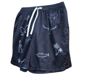 Logo personnalisé sur tout le short en maille imprimé par sublimation avec poches short de bain décontracté en maille pour la plage - Product Image 3