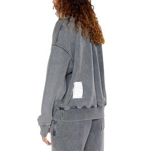 Chándal personalizado Proveedor OEM Pedidos al por mayor Ropa deportiva Sudadera con capucha Traje de Jogger con logotipos bordados de impresión personalizada - Product Image 2