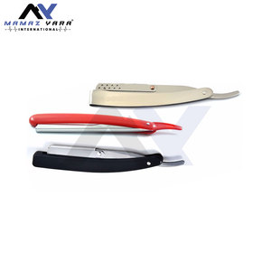 Navajas de Afeitar para Barbería, Cuchillo Plegable de Corte Recto, Navaja de Afeitar de Corte Recto para Salón de Barbería, Afeitado Masculino, Cuidado de la Barba - Product Image 3