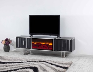 Elegante UNIDAD DE TV con Panel de madera de diseño europeo, muebles de sala de estar bellamente diseñados para el hogar, escuela, Hospital, almacén, uso - Product Image 3