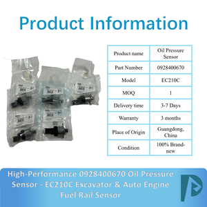 Sensor de Presión de Aceite de Alto Rendimiento 0928400670 - Sensor de Riel de Combustible para Excavadora EC210C y Motor Automotriz - Product Image 3