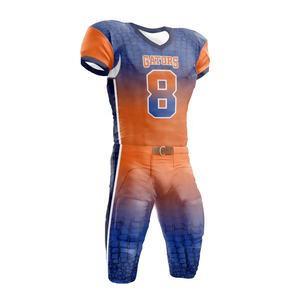 Nouvelle conception OEM, uniforme de football américain personnalisé, respirant, logo personnalisé, impression par sublimation, ensemble de maillots à manches courtes, taille plus - Product Image 1