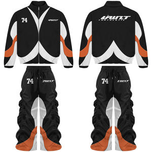 Conjunto Deportivo Personalizado con Logotipo, Chaqueta Cortavientos Transpirable y Pantalones Joggers, Traje Deportivo de Dos Piezas para Hombre - Product Image 5