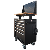 Chariot à outils en acier thermolaqué de haute qualité, durable, certifié ISO9001, CSPS 76 cm, 05 tiroirs, OEM/ODM, atelier, usage domestique