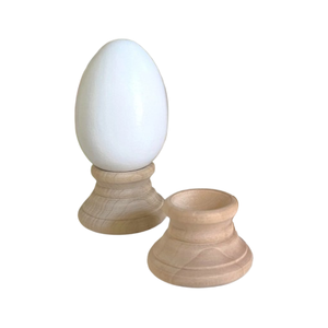 Oeufs en bois au look élégant faits à la main support écologique de l'olive bois d'acacia naturel personnalisé de haute qualité pour la maison et la cuisine utilitaire - Product Image 4