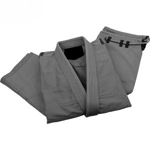 Vente en gros de logo personnalisé Jiu Jitsu brésilien Gi d'entraînement 100% coton combinaison de compétition à séchage rapide et respirante avec logo avant - Product Image 5